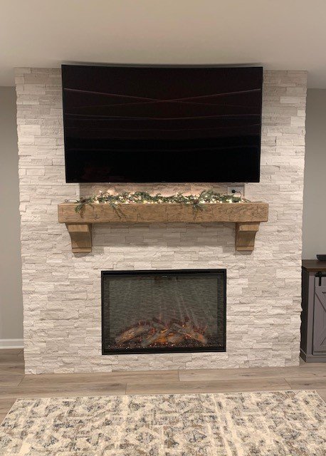 A Stone Fireplace - Copy